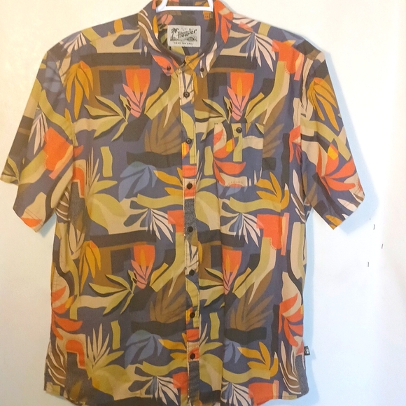 Howler Brothers Other - Howler Bros Men's Shirt Size XXLARGE Mansfield Shirt Abstract Savannah:Petrol